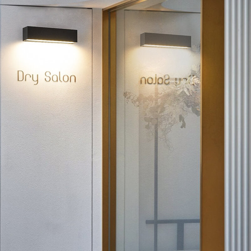 Minimalist Outdoor Waterproof One-Line Rectangular LED Waterproof Wall Sconce Lamp