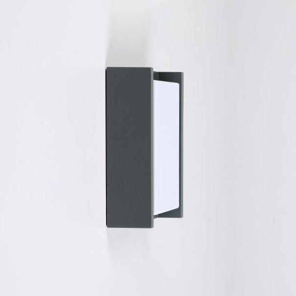Minimalist Outdoor Square PC LED Patio Waterproof Wall Sconce Lamp
