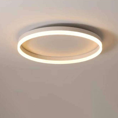 Nordic Minimalist Circle Ring Iron Acrylic LED Flush Mount Ceiling Light