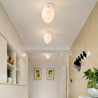 Diseño Nórdico Creativo de Huevo Luz de Techo Semi-Empotrada de 1 Luz 