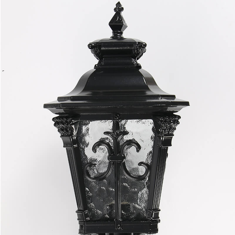 Lampe murale 1 lumière en aluminium moulé sous pression noir rétro Europe pour l&