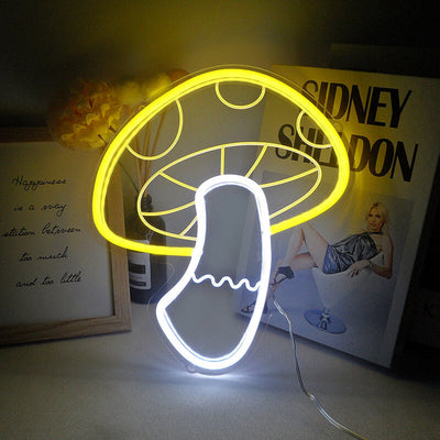 ضوء فطر إبداعي LED USB ضوء نيون زخرفي 