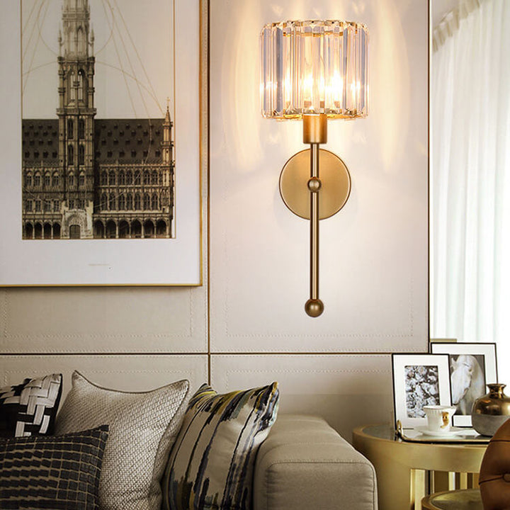 Aplique de pared redondo de hierro y vidrio estilo vintage tradicional con pájaro, 1 luz, para salón 