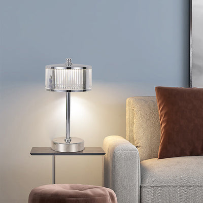 Lampe de table ambiante tactile LED rechargeable en acrylique de luxe créatif 