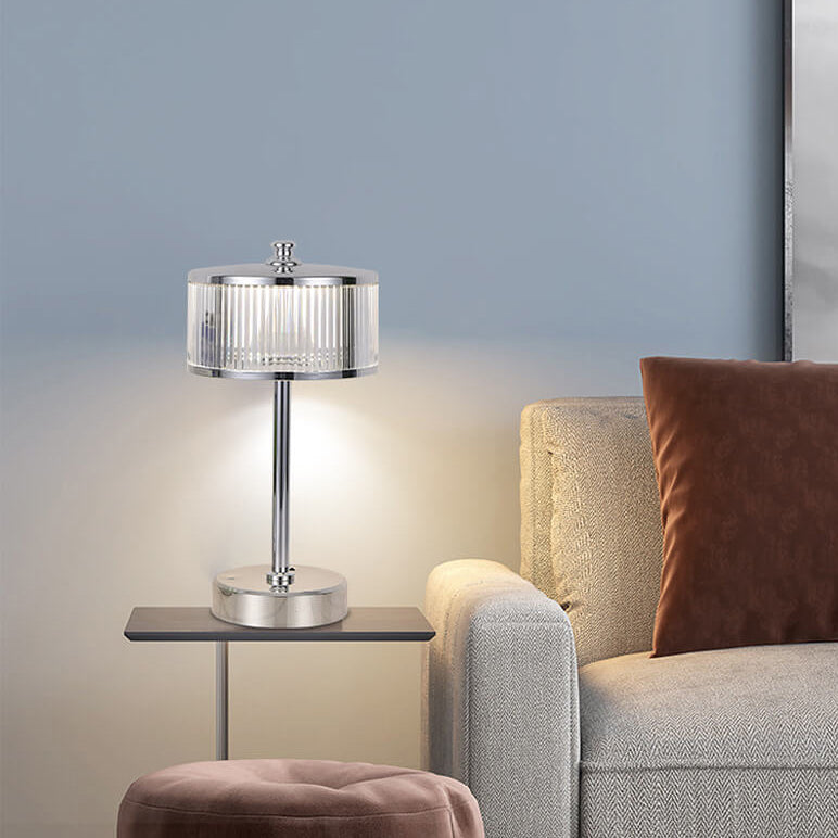 Lampe de table ambiante tactile LED rechargeable en acrylique de luxe créatif 