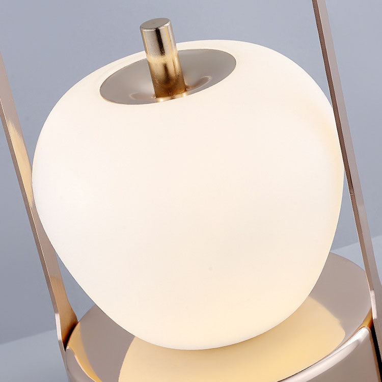 Creative Vintage Apple Shape Portable Rechargeable LED Table Lamp