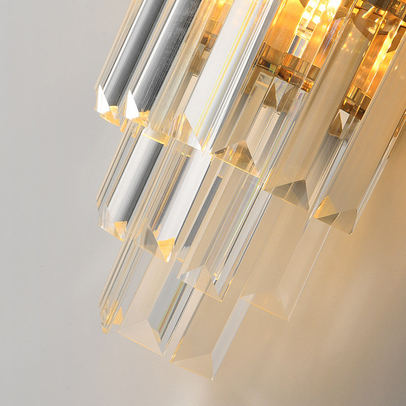 Lámpara de pared de cristal de lujo nórdico de 1 luz 