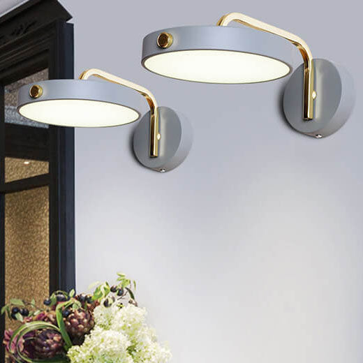 Modern Light Luxury Nordic Pie-shaped LED Wall Sconce Lamp