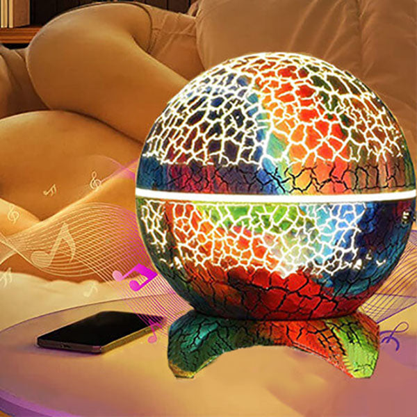 Creative Cracked Planet USB Bluetooth Musique Étoile Projection Veilleuse LED Lampe de Table 
