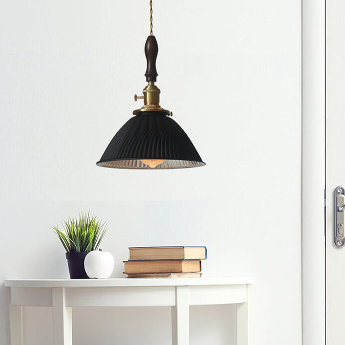 Suspension Luminaire Moderne Rétro Couleur Unie Laiton Verre Fer 1 Lumière 