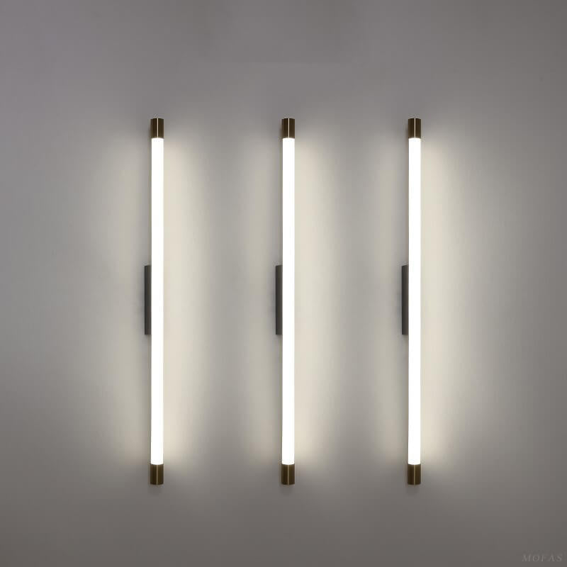 مصباح حائطي LED أنيق بأنبوب رفيع من الألومنيوم والبولي كربونات بأسلوب عصري بسيط لغرفة المعيشة 
