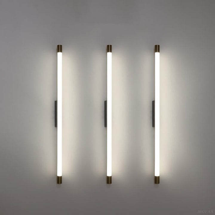 مصباح حائطي LED أنيق بأنبوب رفيع من الألومنيوم والبولي كربونات بأسلوب عصري بسيط لغرفة المعيشة 