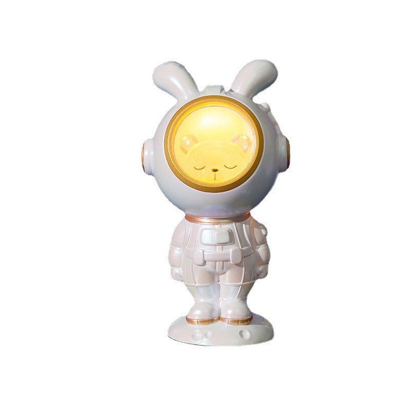 Modern Creative Astronaut Rabbit Duck Resin LED Night Light Table Lamp