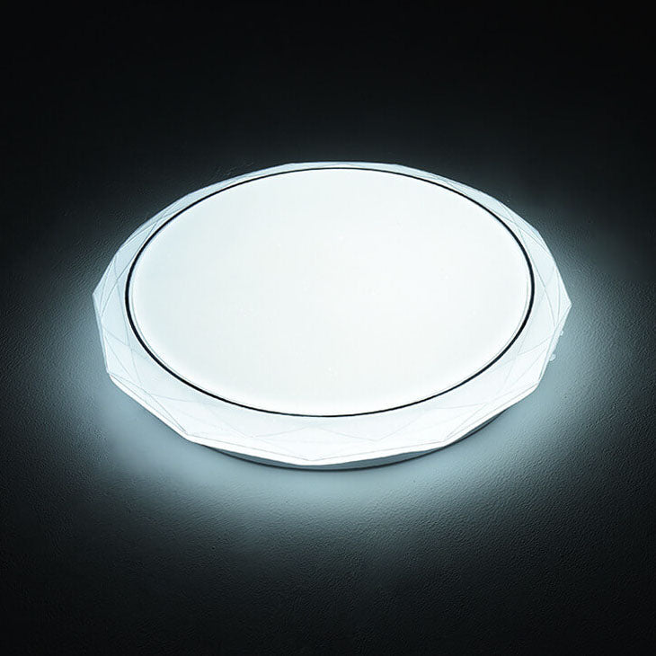 Modern Simple Round Diamond Acrylic LED Flush Mount Ceiling Light