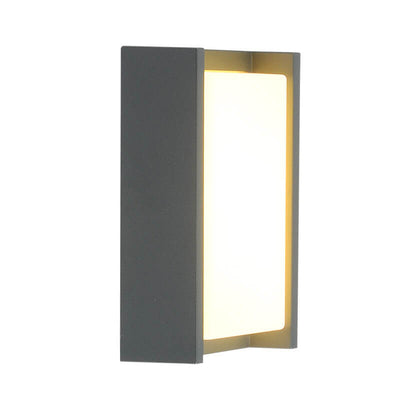 مصباح حائط مقاوم للماء LED مربع خارجي بسيط 