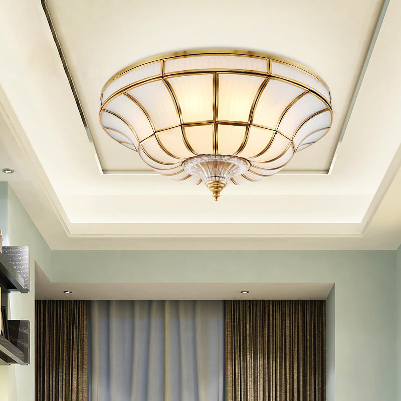 Modern Lights Luxury All-copper 3/6-Light Flush Mount Ceiling Light