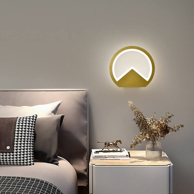 Nordic Minimalist Round Geometric LED Wall Sconce Lamp