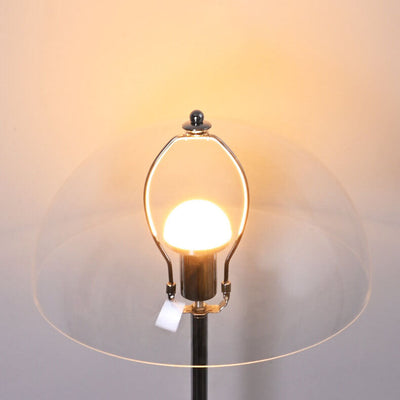 Nordische Vintage-Acryl-LED-Stehlampe mit klarer Kuppel
