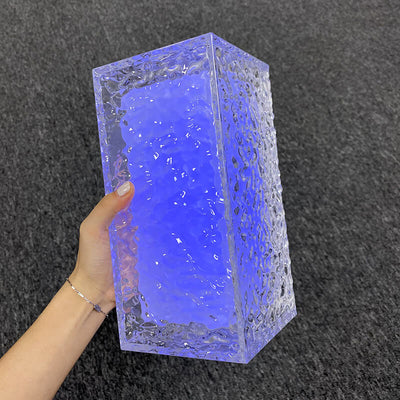 مصباح طاولة ديكوري LED RGB أكريليك مكعب ثلجي مبتكر 