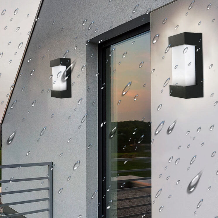 Applique murale LED étanche moderne simple carrée en acrylique pour l&