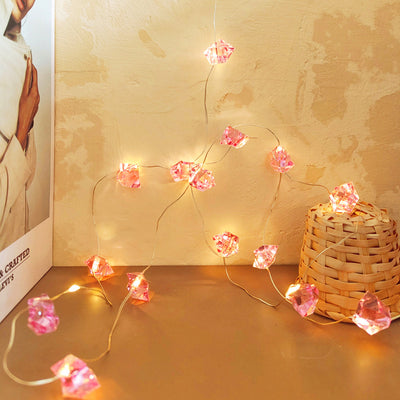 Creative Irregular Gems String Lights Acrylic LED Decorative String Lights