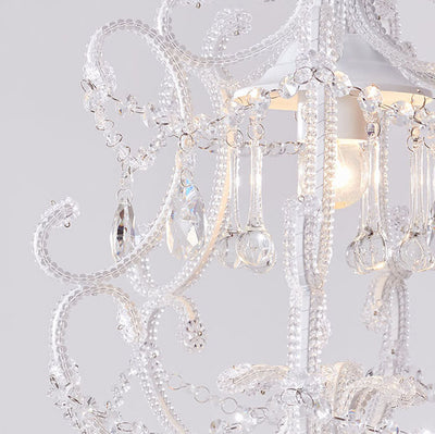 Nordic Light Luxury Arc Crystal Glass 1-Light Pendant Light