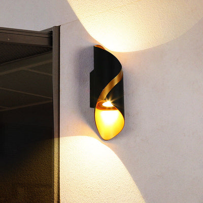 مصباح حائط خارجي مقاوم للماء LED من الألومنيوم الحديث 