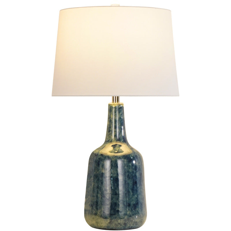 Chinesische leichte Luxus-Vintage-Keramik-Tischlampe mit 1 Licht