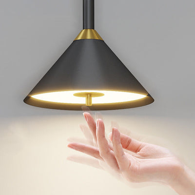 Moderne minimalistische intelligente Touch-Lift-Eisen-Acryl-LED-Pendelleuchte 