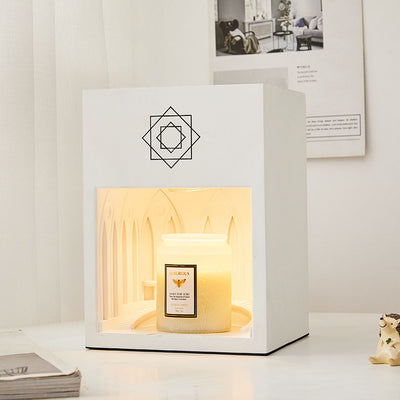 Modern Minimalist Square Resin 1-Light Melting Wax Table Lamp