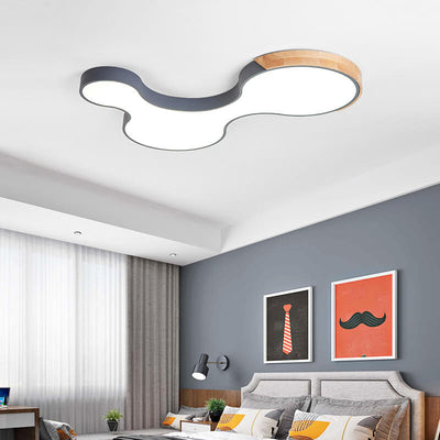 Nordic Macaron Shaped Block Clouds LED Flush Mount Ceiling Light