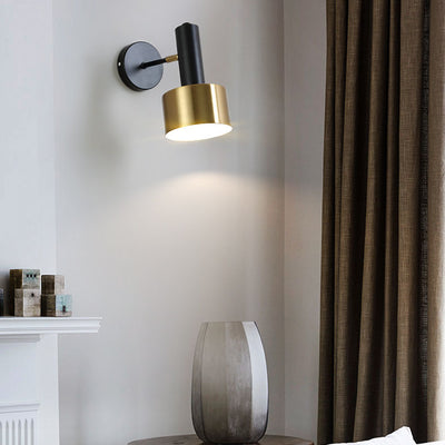 Nordic Minimalist Classic Iron 1-Light Wall Sconce Lamp