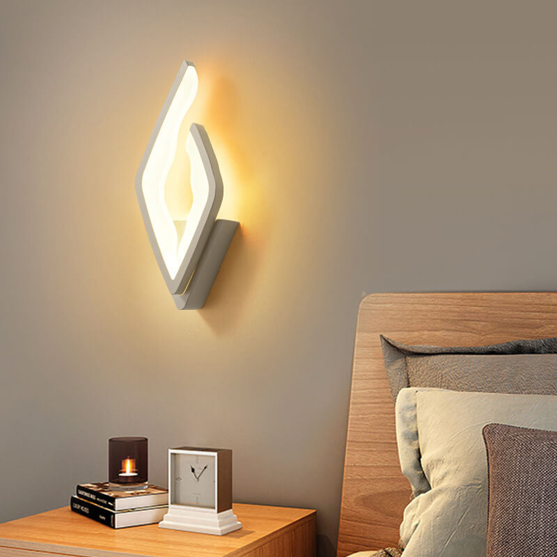 Modern Acrylic Creative Flame Design LED Wall Sconce Lamp