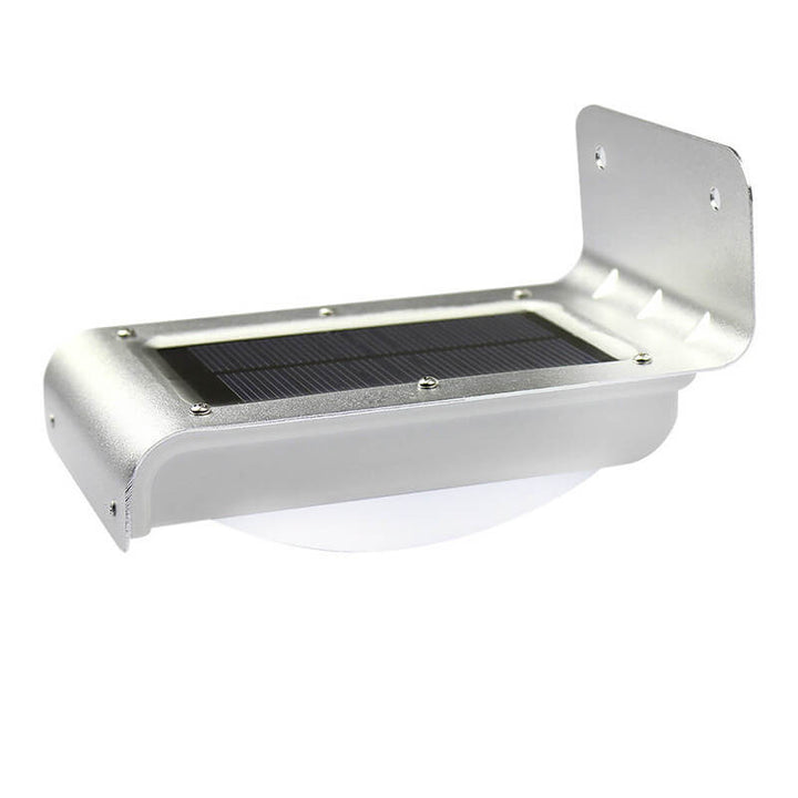 Aplique de pared para patio con control inteligente de luz LED, panel cuadrado solar exterior moderno minimalista de ABS y PC 