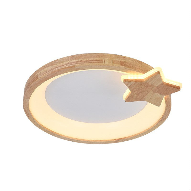 Moderne kreative Pentagramm-Rundholz-LED-Unterputzbeleuchtung aus Acryl für Kinder