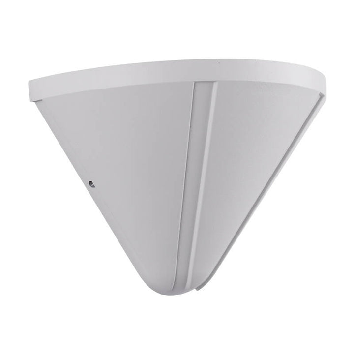 Lámpara de aplique de pared exterior LED moderna minimalista en forma de cono triangular impermeable de aluminio con lente esmerilada 