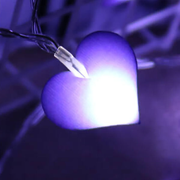 Amour Décoration Festive Tissu LED Guirlande Lumineuse 10/20 Lumières 