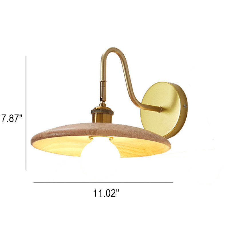 Japanische leichte Luxus-Wandleuchte im Log-Stil mit 1 Licht 