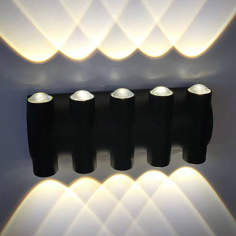 Modern Aluminum Telescope Waterproof Garden LED Outdoor Light Wall Sconce Lamp
