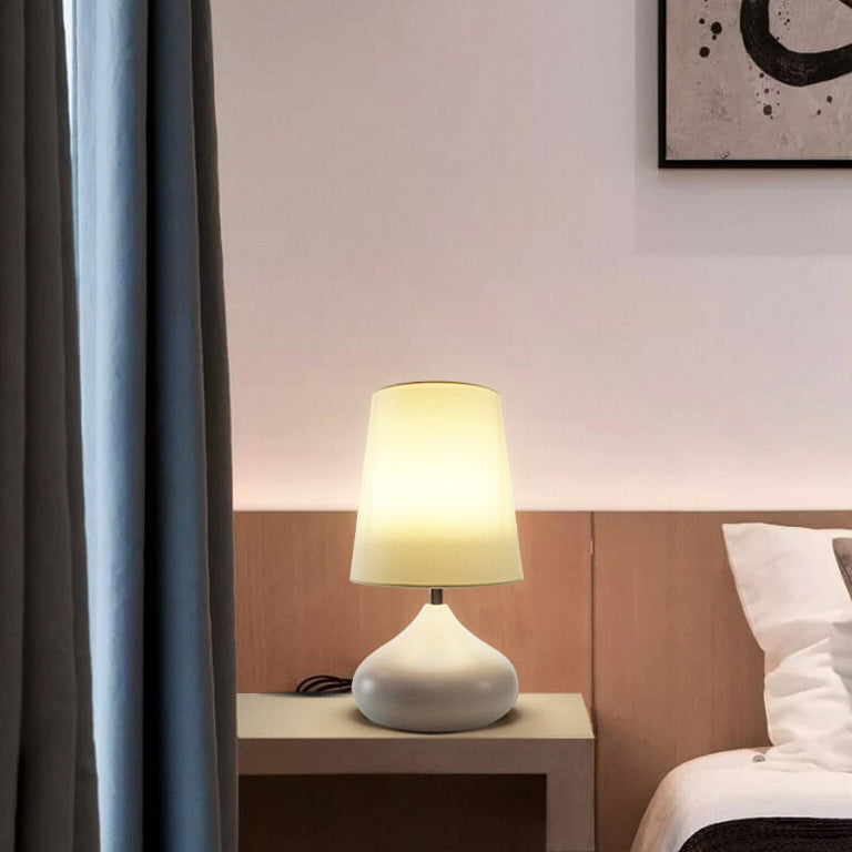 Moderne Einfachheit ABS Lampenschirm Mehrfachschalter Optionen LED Tischlampe 