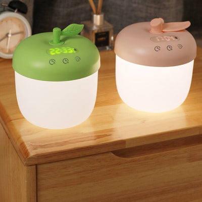 Creative Apple Clock Touch LED Night Light Table Lamp