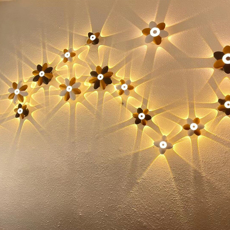 مصباح جداري LED مضيء بتصميم عصري وإبداعي من الألومنيوم 