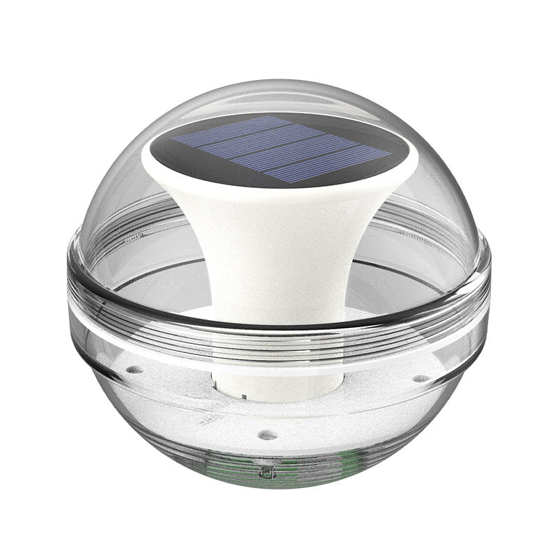 Modern Round Waterproof Solar RGB LED Outdoor Patio Pond Water Floating Light