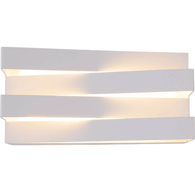 Nordic Minimalist Geometric Rectangular Layer LED Wall Sconce Lamp