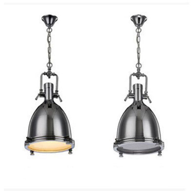 Retro Industrial 1-Light LED Wrought Iron Pendant Light