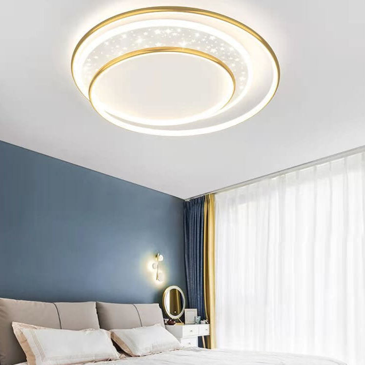 Éclairage encastré LED en aluminium et acrylique, étoile ronde pour enfants, moderne et créatif 