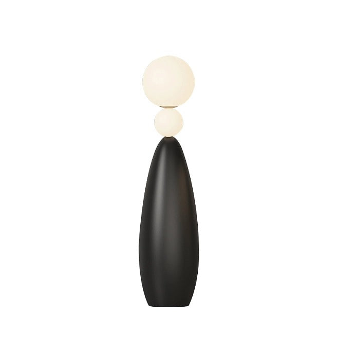 Lampadaire debout LED à base de résine acrylique en forme de gourde créative contemporaine pour l&