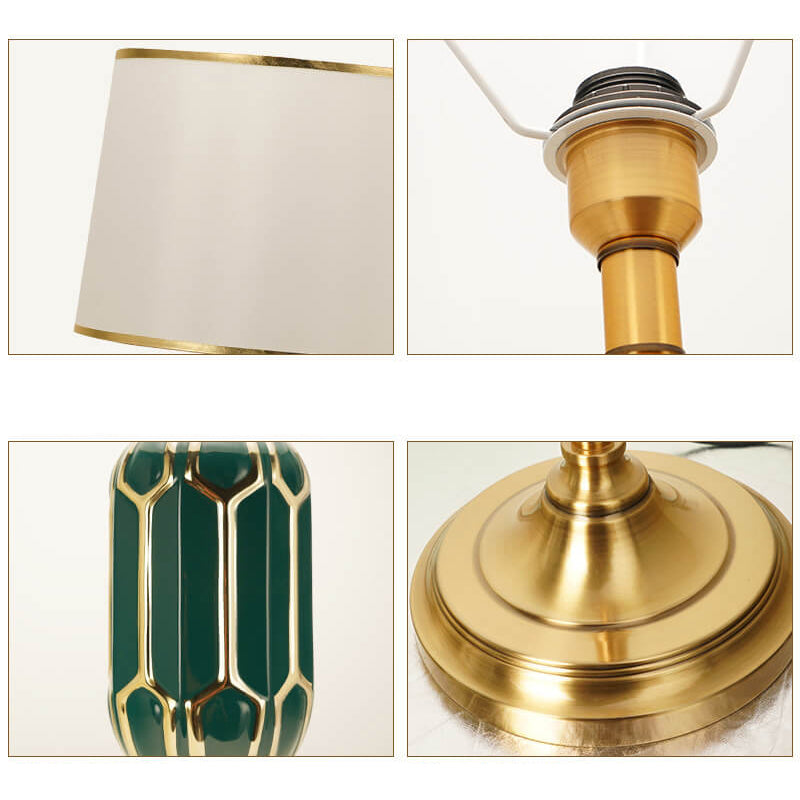 Lampe de sol moderne en céramique verticale à 1 lumière 