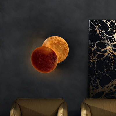 Nordic Creative Moon Eclipse Alloy LED Wall Sconce Lamp