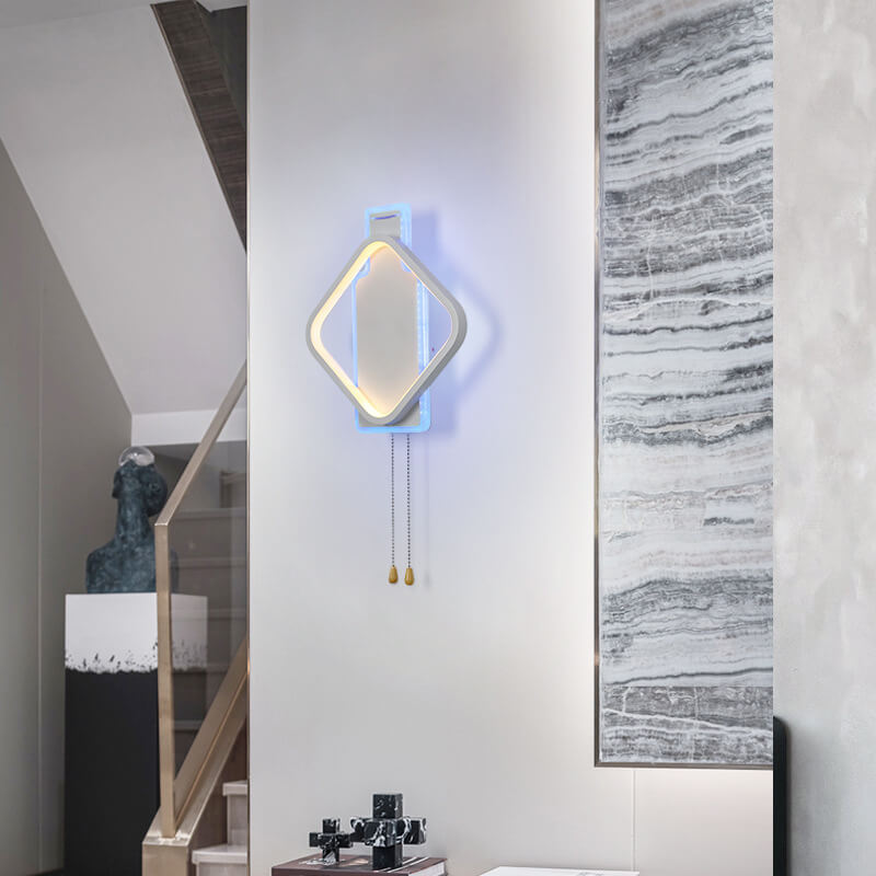 Modern Creative Square Color Light LED Wall Sconce Lamp